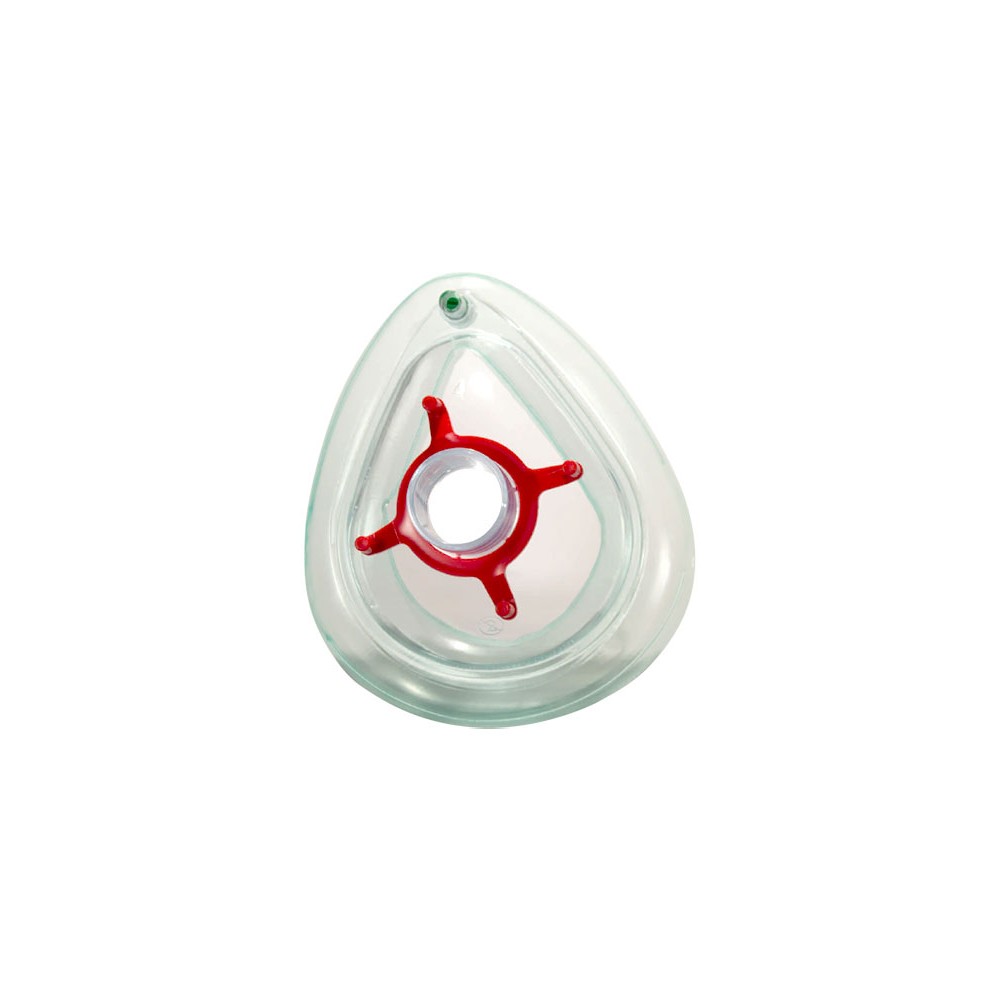 Maschera PVC mis.4 Adulto media ghiera rossa