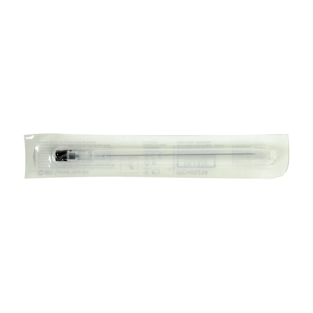 Ago BD Quinke 22G - 0,7x90 mm - nero - 25 pz