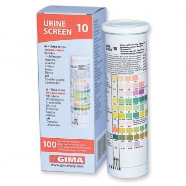 Strisce urine 10 parametri - professionali - 100 strisce