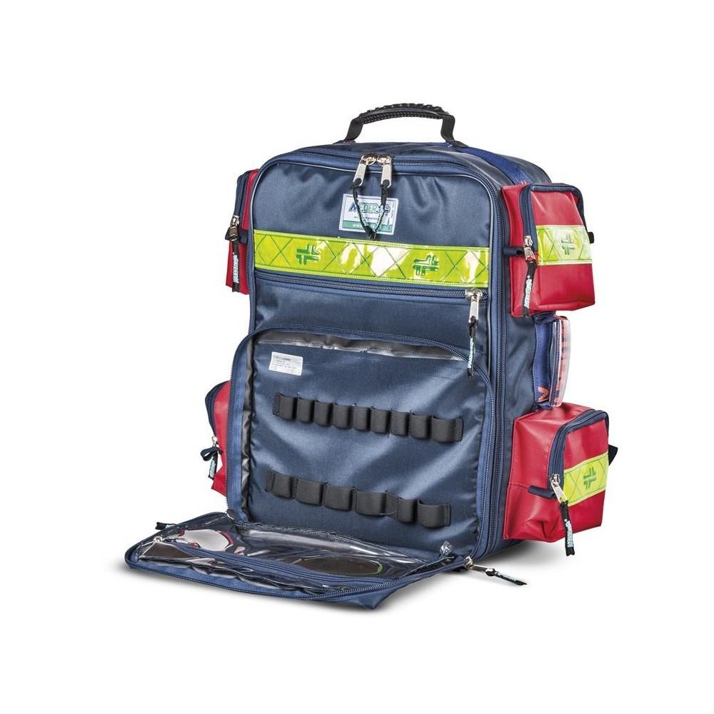 Sac D'urgence GIMA Plein Avec Bouteille - Trousse De Premiers Secours 40x25x47 Cm - Modèle 34162