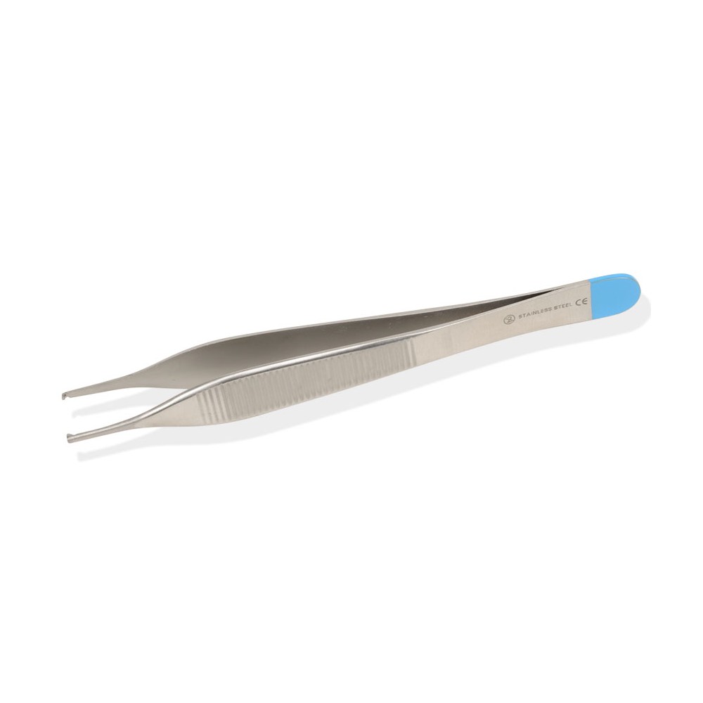 Pinza Adson chirurgica sterile retta - 12 cm 1x2 denti - 25 pezzi