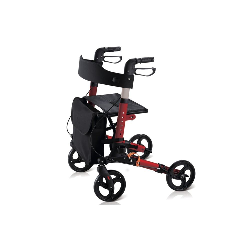 Deambulatore Compact pieghevole rosso
