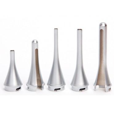 Kit 3 cannule metalliche + 2 speculum metallici aperti