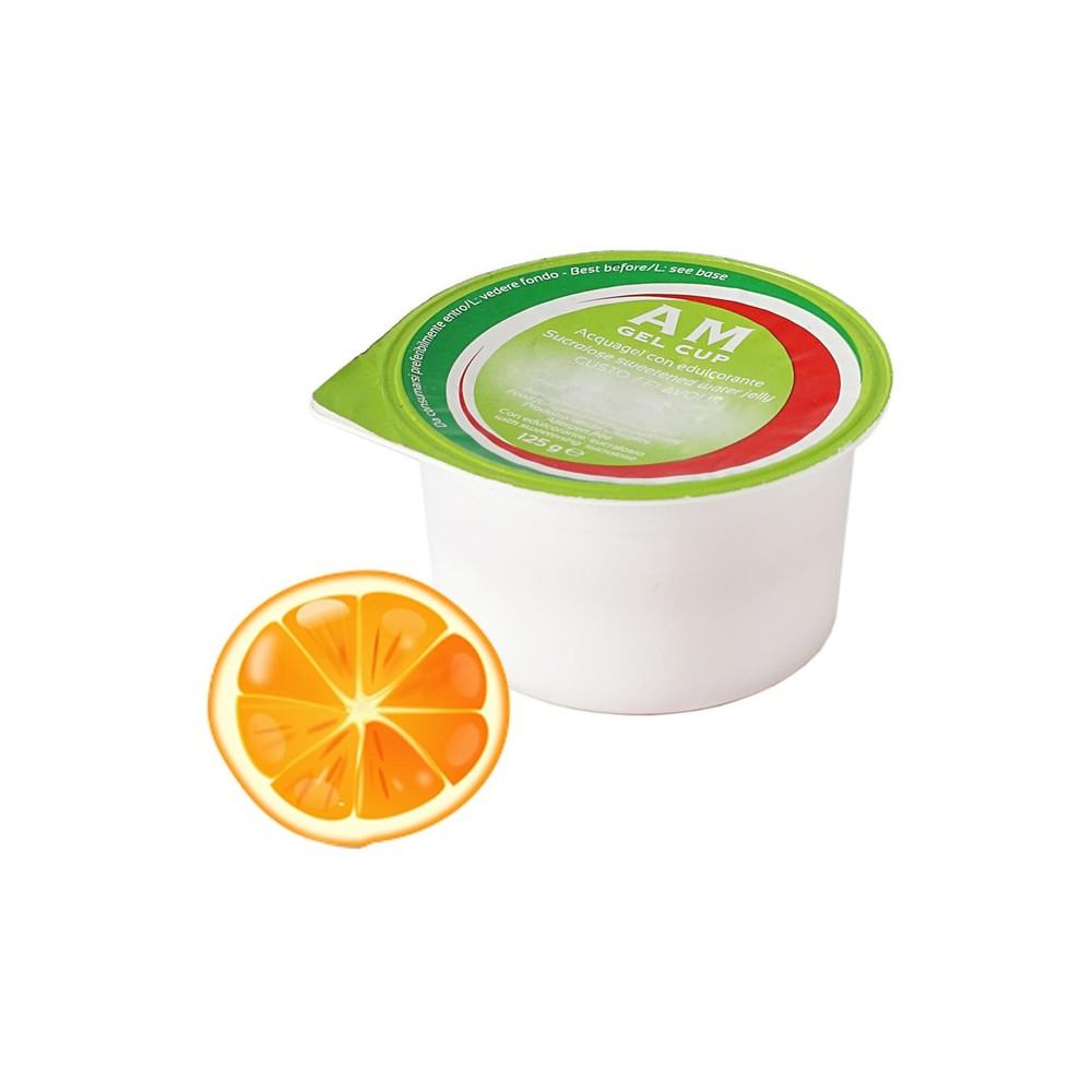 Acqua gelificata gusto arancia 125g - 24 vasetti