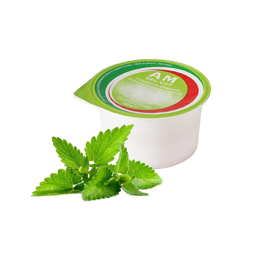 Acqua gelificata gusto menta 125g - 24 vasetti