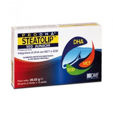 ProDHA Steatolip 100 Junior Integratore di DHA con SOD e MCT per l'età pediatrica - 30 perle