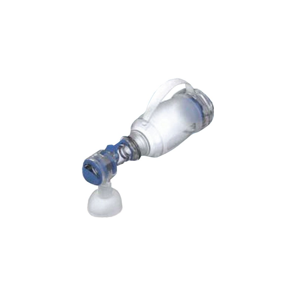 Pallone rianimatore in silicone con impugnatura, mascherina n. 1 - neonato