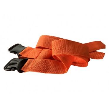 Cintura di sicurezza a 1 pezzo arancio con fibbia in plastica