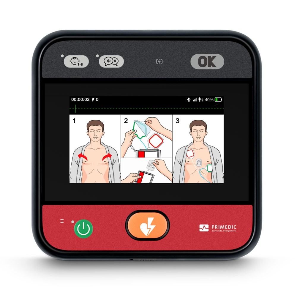 Defibrillatore semiautomatico HeartSave myPAD con display - Primedic