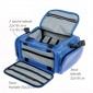 Borsa emergenza PVC blu 35x45x21 cm - dimensioni tasche