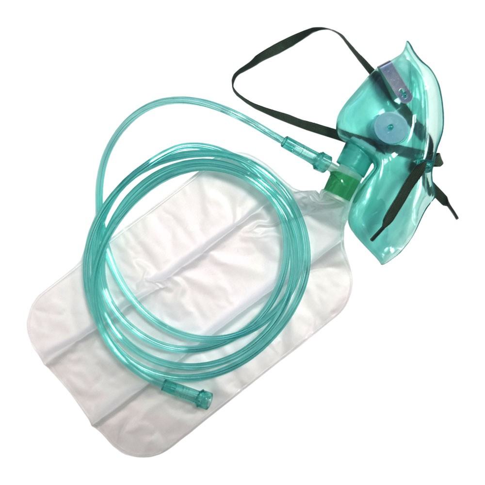 Maschera ossigeno con reservoir e tubo - adulto