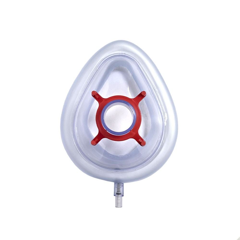 Maschera rianimazione PVC mis.4 Adulto M - ghiera rossa