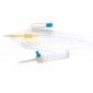 Deflussore 1 via con filtro, roller e attacco luer lock