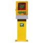 Totem defibrillatore per esterni, giallo, con allarme e sistema di riscaldamento