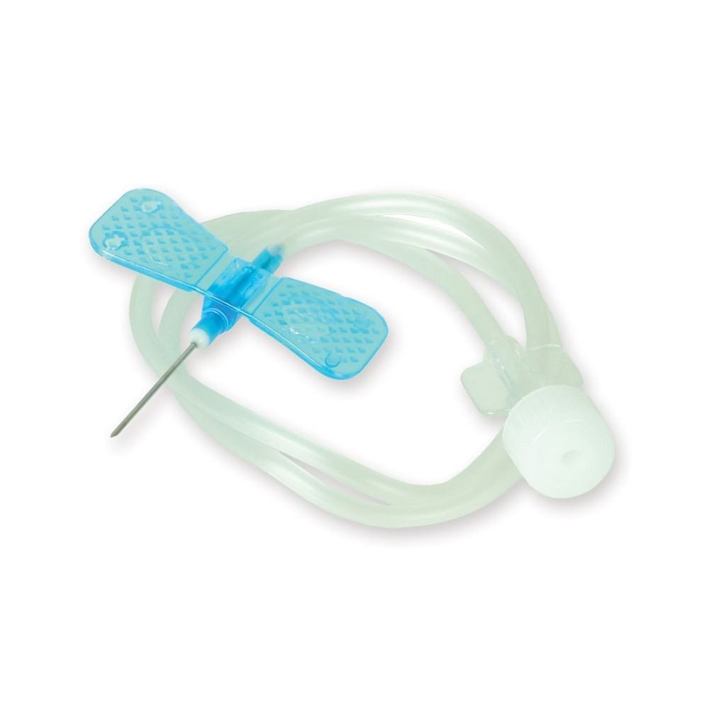 Ago a farfalla sterile 23G blu - 100 pezzi