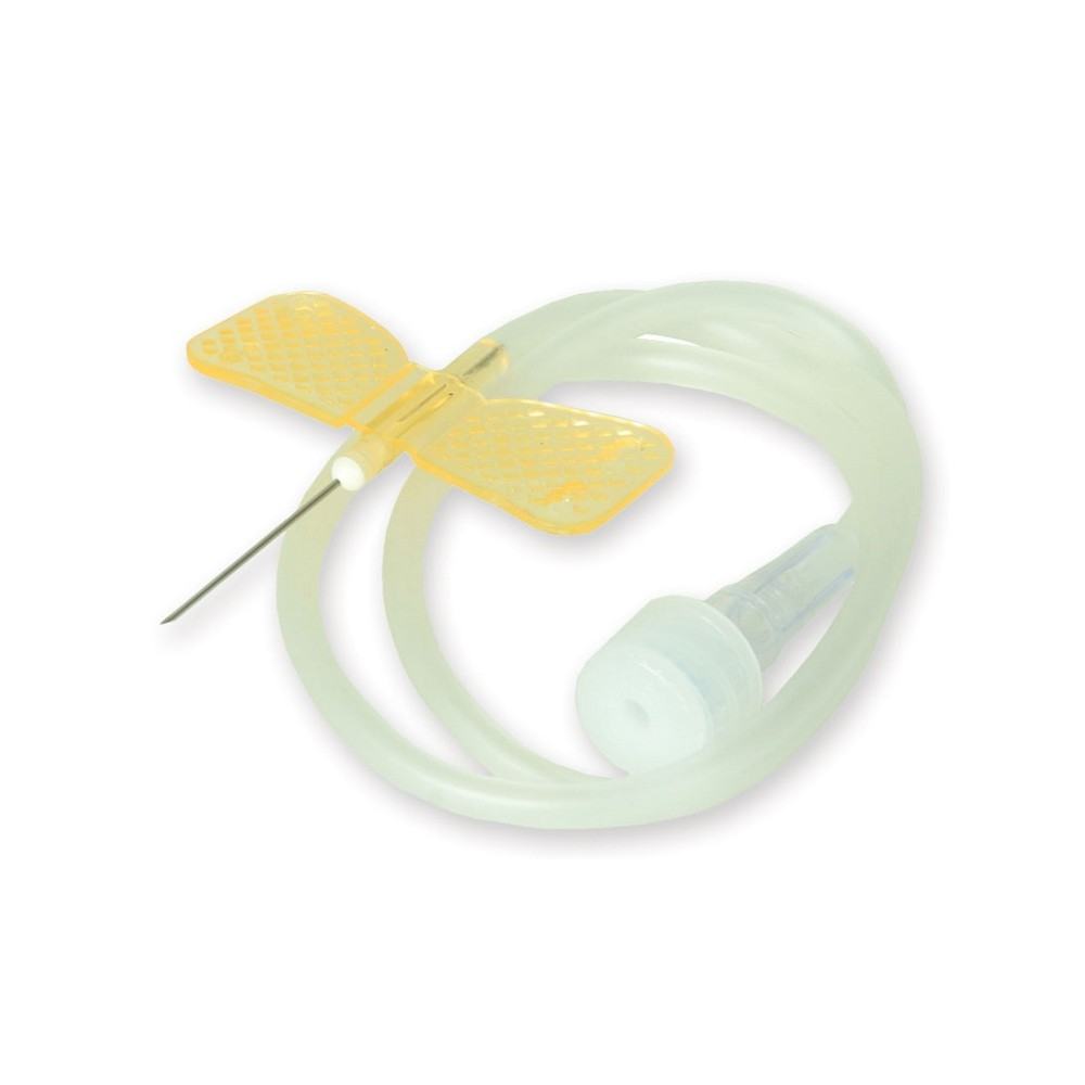 Ago a farfalla sterile 25G arancio - 100 pezzi